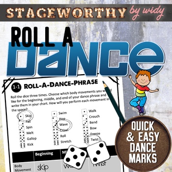 Preview of Dance Activities for Grades 1 & 2 Dance Phrase Activity Worksheets Ontario