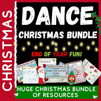 Preview of Dance Christmas End of Year Bundle