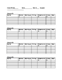Dance Combination Score Sheet and Criteria