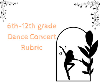 Preview of Dance Concert Rubric