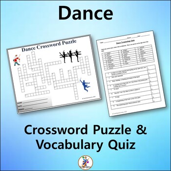 Preview of Dance Crossword & Vocabulary Quiz