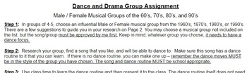 Preview of Dance Decade Group Project
