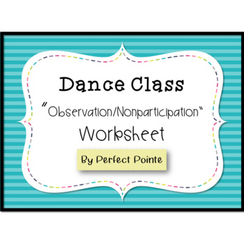 Preview of Dance "Getting to Know You" Worksheet
