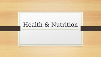 Preview of Dance Health and Nutrition PowerPoint