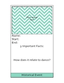 Dance History Terms Cards