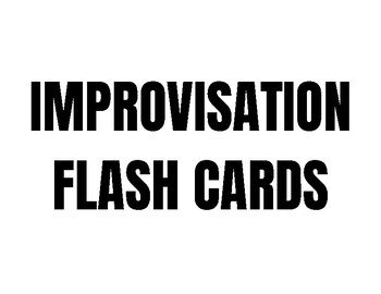Preview of Dance Improvisation Flashcards