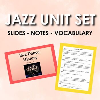 Preview of Dance Jazz Unit Set