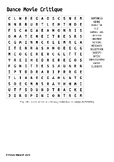 Dance Movie Review - Word Search