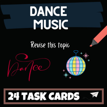 Preview of Dance Music Task Cards