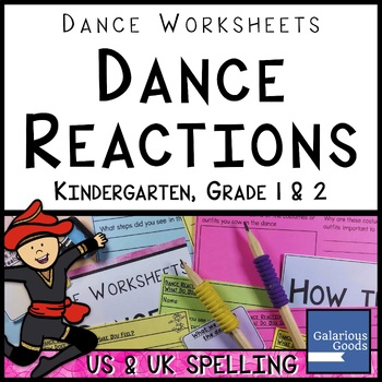 Preview of Dance Reactions | Dance Worksheets for K, 1 and 2