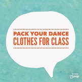 Dance Reminder Graphic