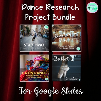 Preview of Dance Research Projects Bundle - For Google Slides