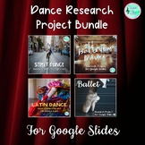 Dance Research Projects Bundle - For Google Slides