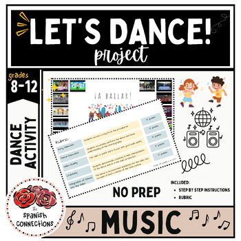 Preview of Dance Spanish Activity: Fun & Engaging!