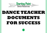 Dance Teacher Documents for Success