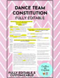 Dance Team Constitution- FULLY EDITABLE Google Doc