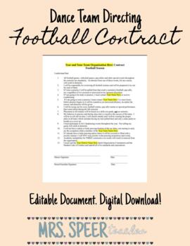 Preview of Dance Team Directing- Football Contract