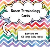 Dance Terminology Cards