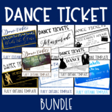 Dance Ticket Template BUNDLE