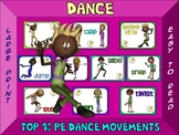 Dance- Top 10 Movement Visuals- Simple Large Print Design