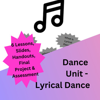Preview of Dance Unit - Lyrical Dance