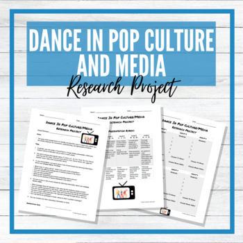 Preview of Dance in Pop Culture and Media Research Project