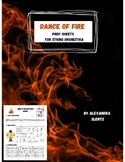 Dance of Fire Prep Sheet + Score for String Orchestra (Vln