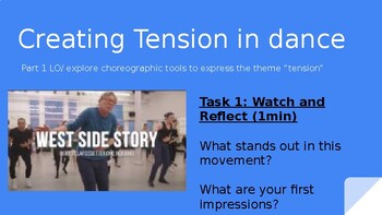 Preview of Dance workshops - Creating tension in musical theatre