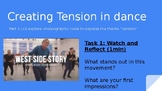 Dance workshops - Creating tension in musical theatre
