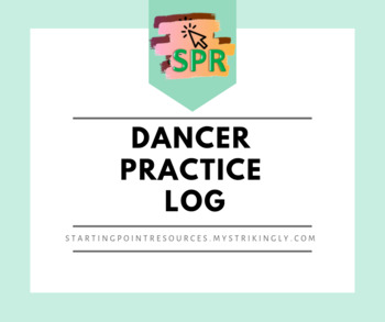 Preview of Dancer Practice Log