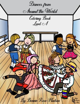 Preview of Dances From Around the World Coloring Book-Level A
