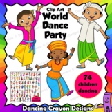 Dancing Children of the World Clip Art | 74 Kids Dance Par