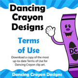 Dancing Crayon Designs | Clip Art Terms of Use