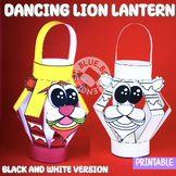 Dancing Lion Lantern Craft | Coloring Craft | Printable, C