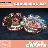 Groundhog Name Crafts and Activities- Groundhog Day Hat Wr