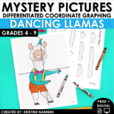 Dancing Llamas Coordinate Graph Mystery Pictures - Dabbing