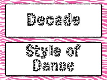 Preview of Dancing Through the Decades