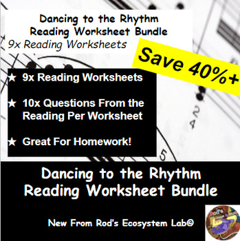 Preview of Dancing to the Rhythm Chapter Reading Worksheet Bundle **Editable**