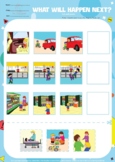 WHAT WILL HAPPEN NEXT,4 pictures sequencing, sequence, dangerous, safety,FREEBIE