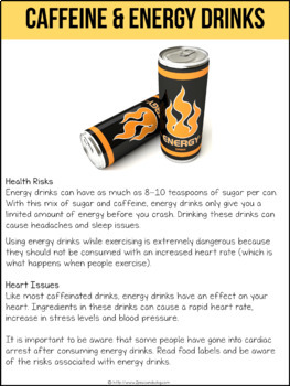 Dangers of Caffeine and Energy Drinks Non-Fiction Article by 2peasandadog