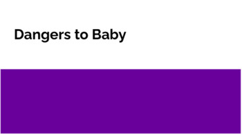 Preview of Dangers to Baby During Pregnancy Google Slides Notes