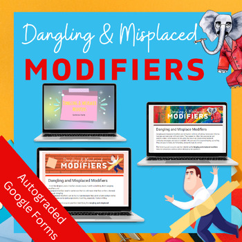 Preview of Dangling and Misplaced Modifiers PowerPoint & Quizzes BUNDLE