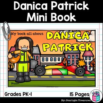 Preview of Danica Patrick Mini Book for Early Readers: Women's History Month
