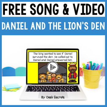 Preview of Daniel And The Lion's Den Bible Song / Poem and Video