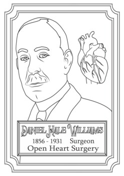 Preview of Daniel Hale Williams African American Doctor Coloring Page Black History Month