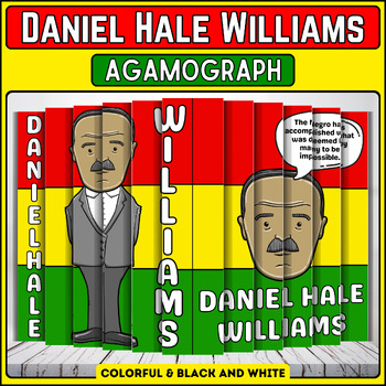 Preview of Daniel Hale Williams Agamograph Craft: Black History Month Activities, Board Art