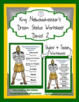 Daniel and King Nebuchadnezzar's Dream Worksheet by Bible Fun For Kids