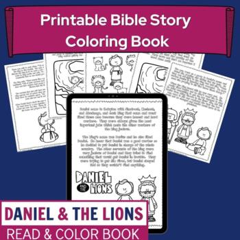 Daniel and the Lions Bible Story Coloring Book by Learning Creatively