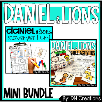 Preview of Daniel and the Lions Activity Bundle l Daniel Bible Story Lesson
