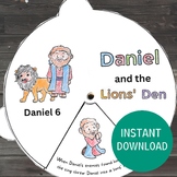 Daniel and the Lions’ Den Coloring Wheel, Printable Sunday